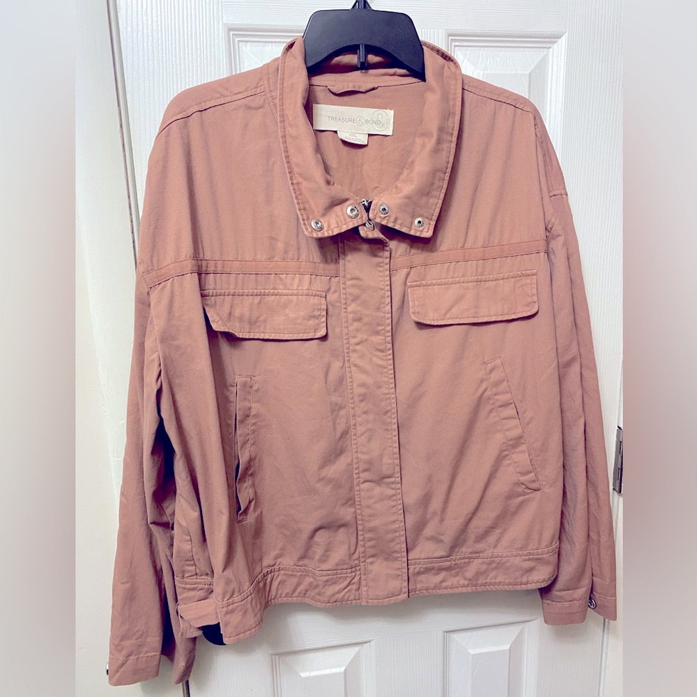 Treasure & Bond Light Pink Jacket, XXL